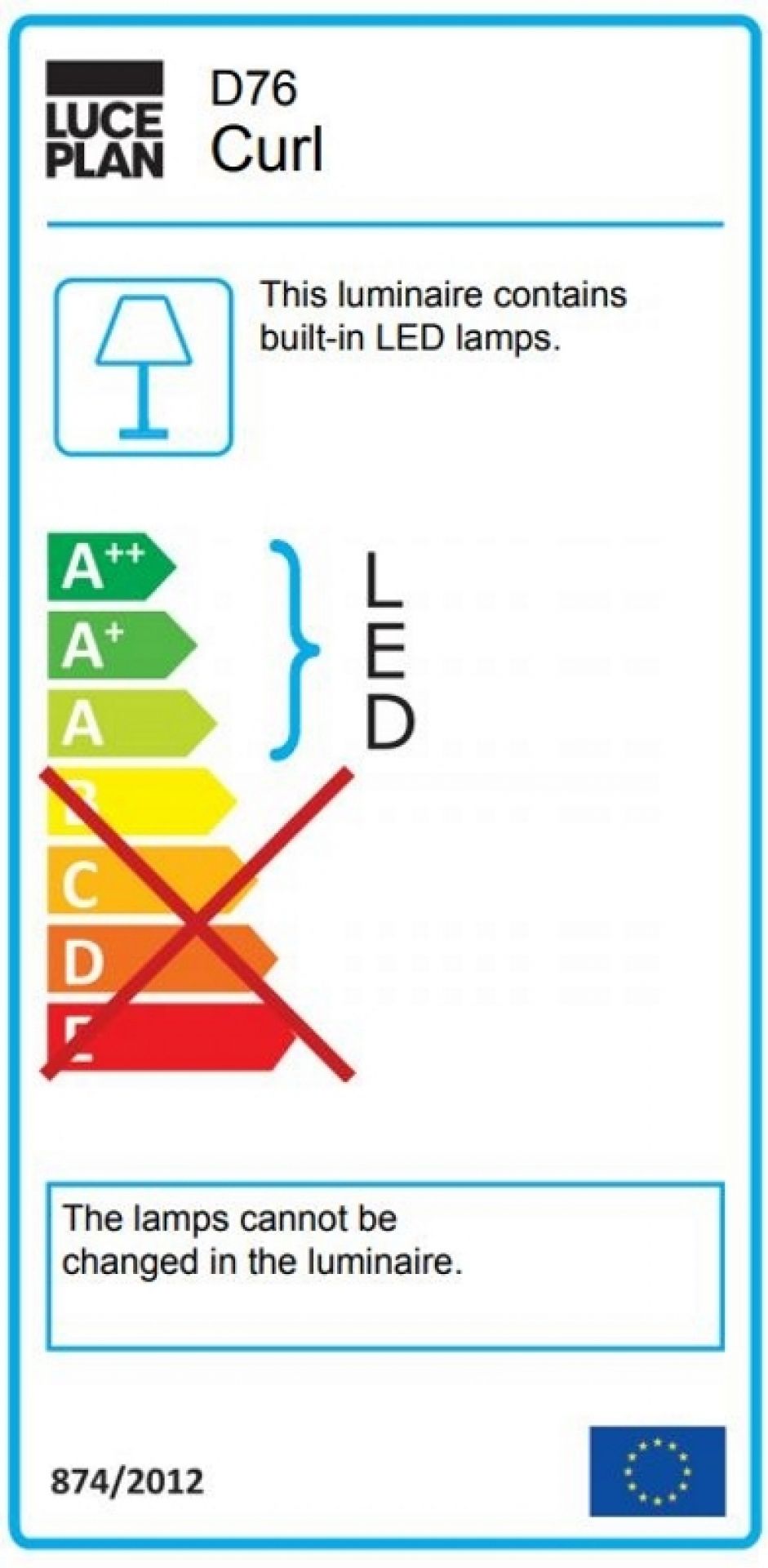 D76 Curl lampe de table Luceplan