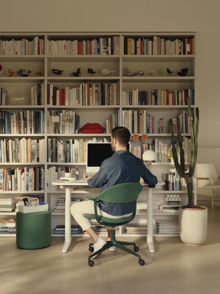 Mynt dossier et assise plastique Chaise de bureau Vitra