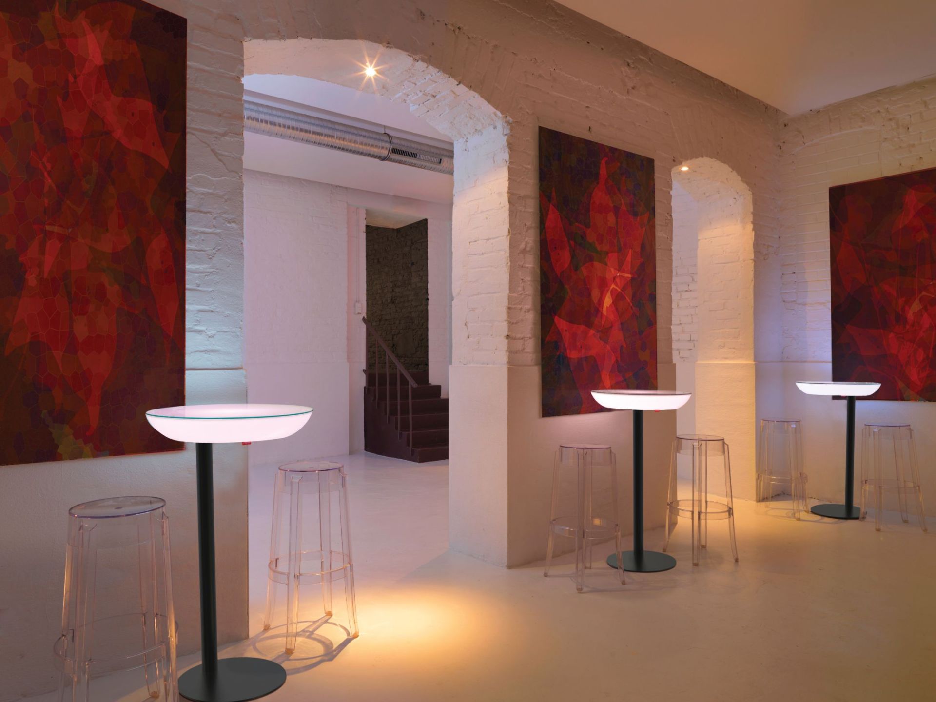 Lounge M105 Outdoor Table lumineuse/table haute Moree