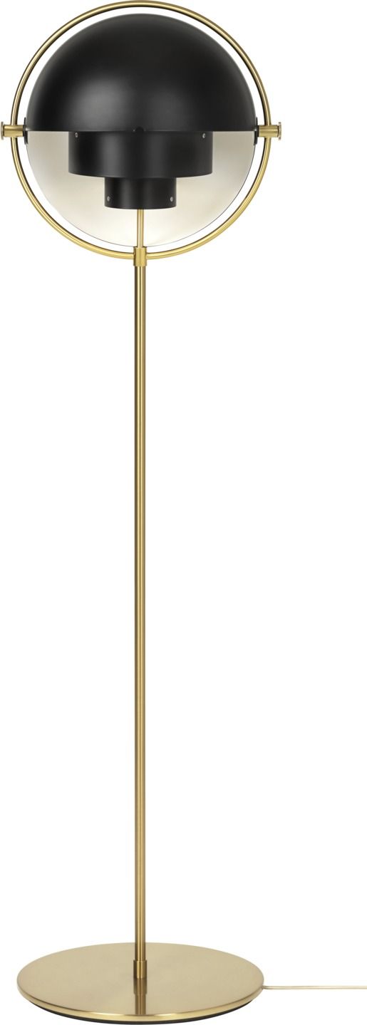 Multi-Lite Lampadaire Noir / Laiton Gubi