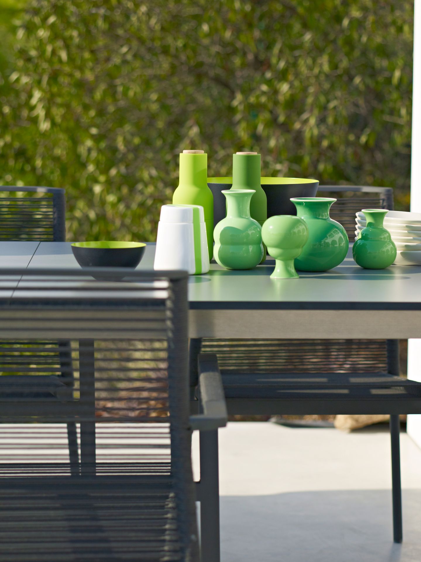 Edge Outdoor Table à manger avec 2 allonges Cane-Line