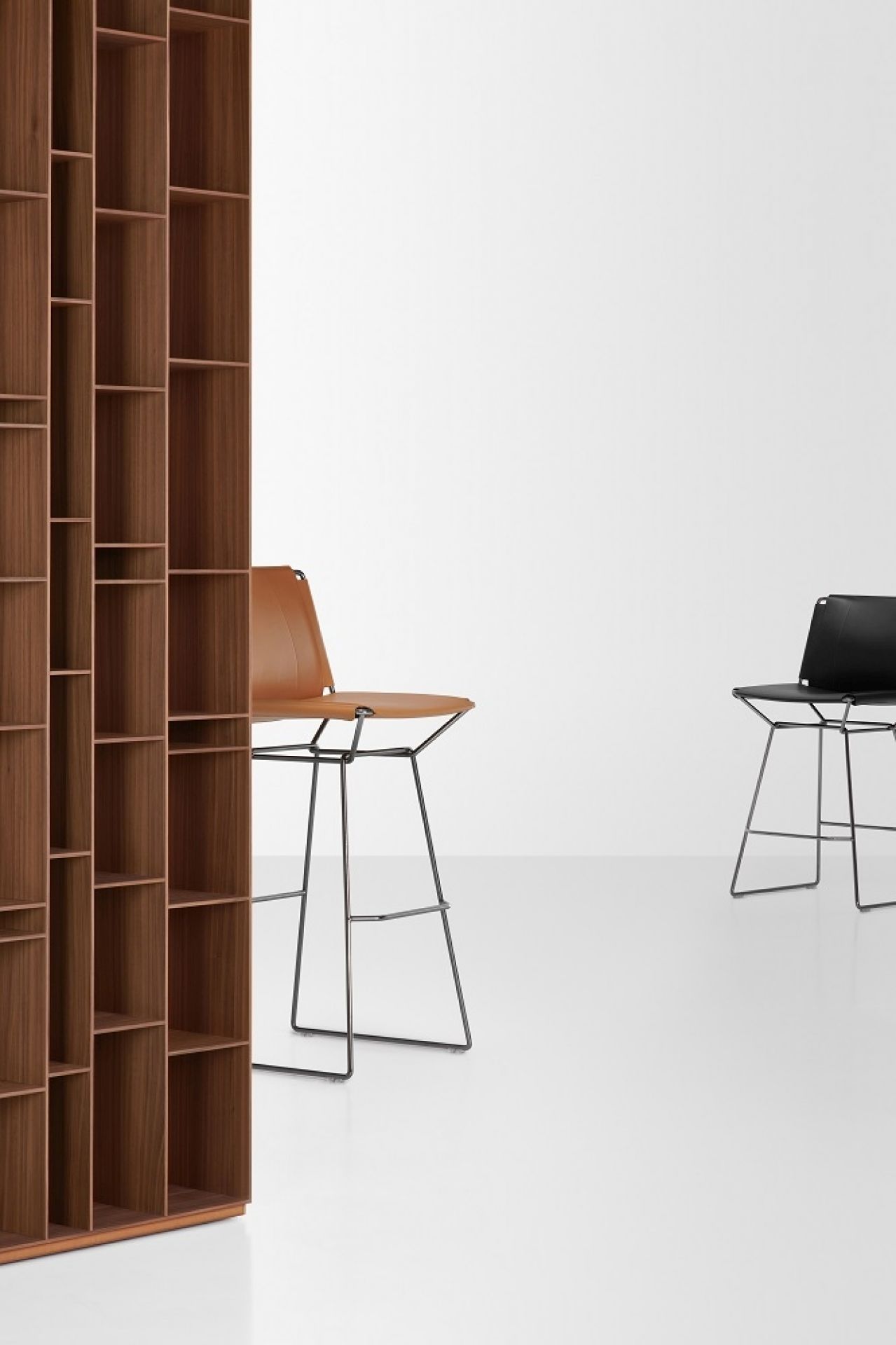 Random Wood Bookcase Bibliothèque 3C MDF Italia