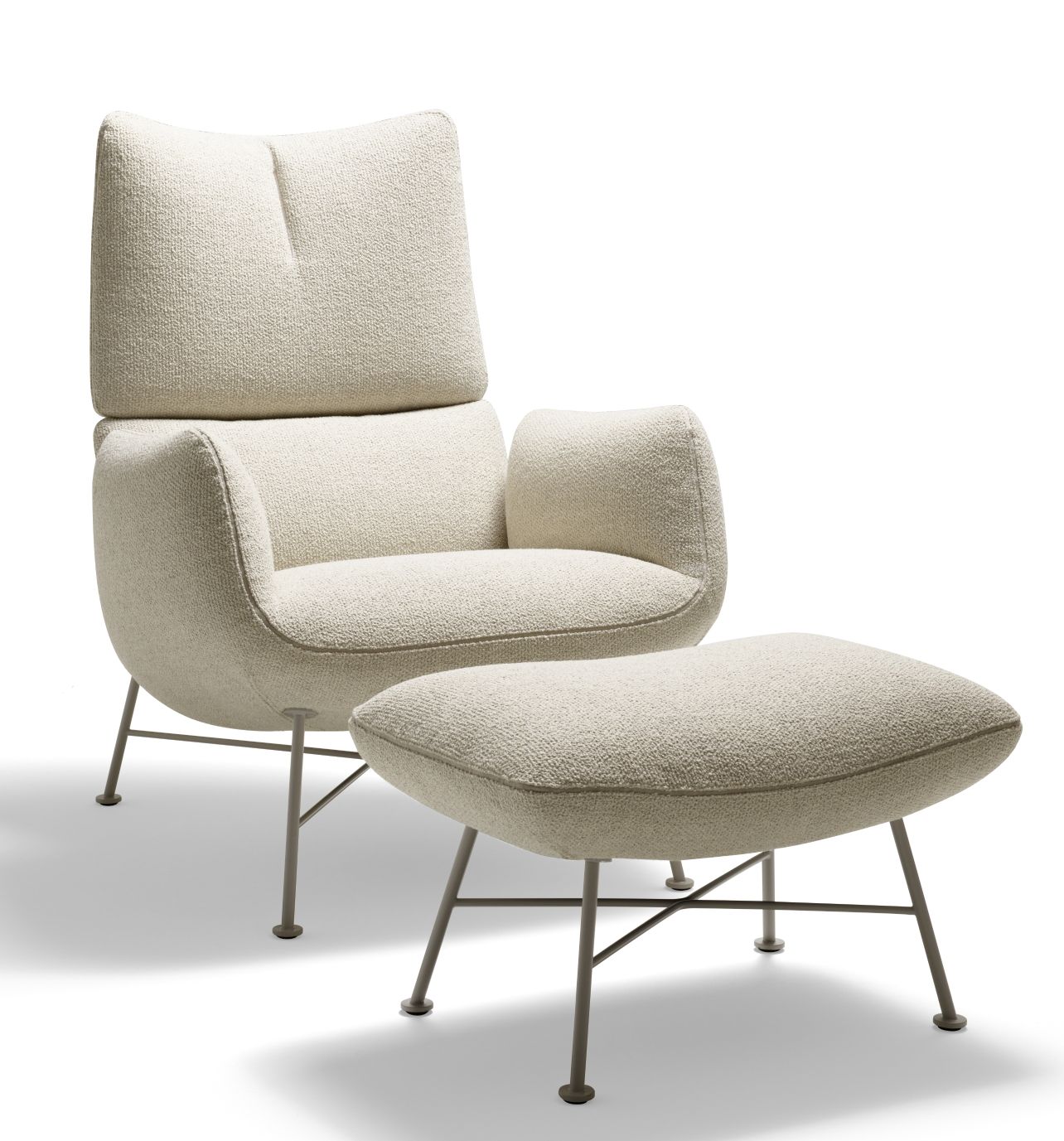 Jalis Lounge Fauteuil 4 pieds structure fil Cor
