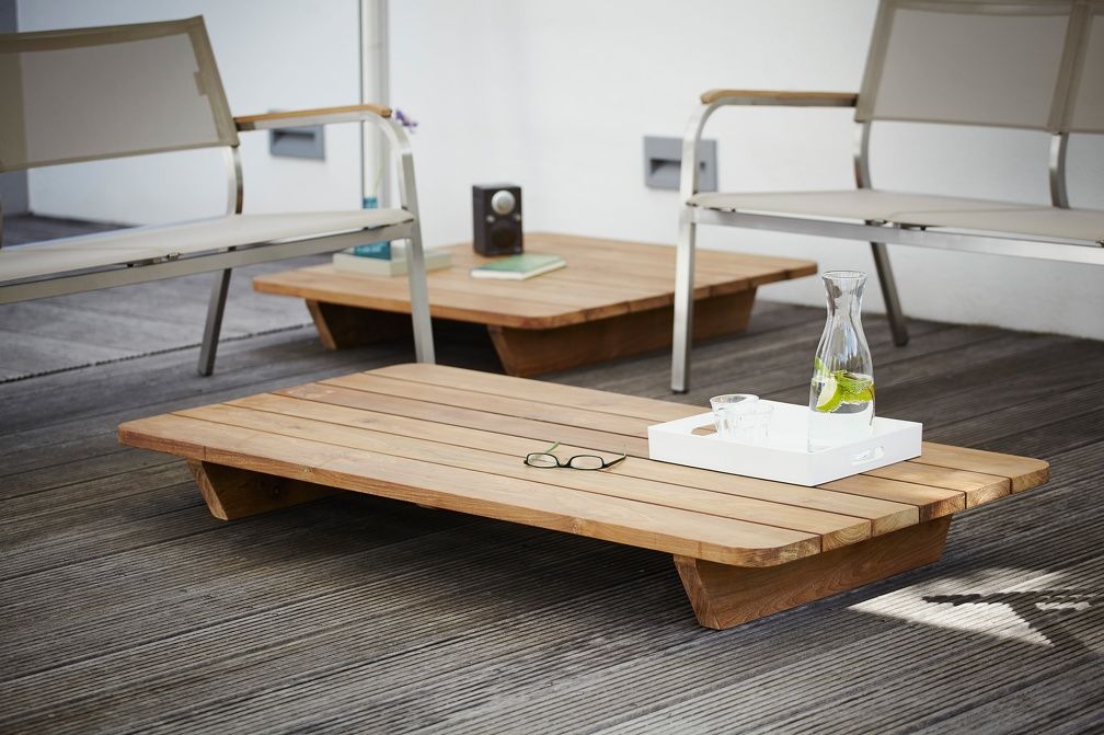 Newport Outdoor Table basse en teck Jan Kurtz