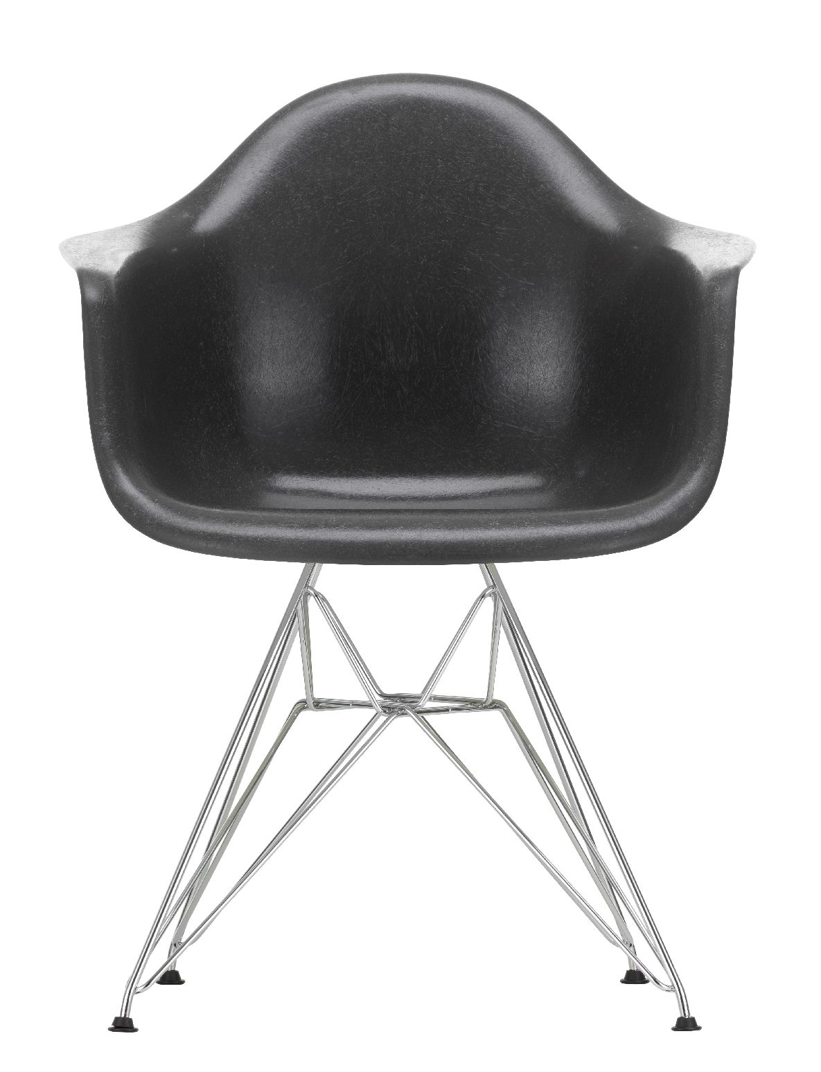 Fauteuil Eames en fibre de verre, fauteuil DAR, gris éléphant, Vitra OFFRE SPECIALE