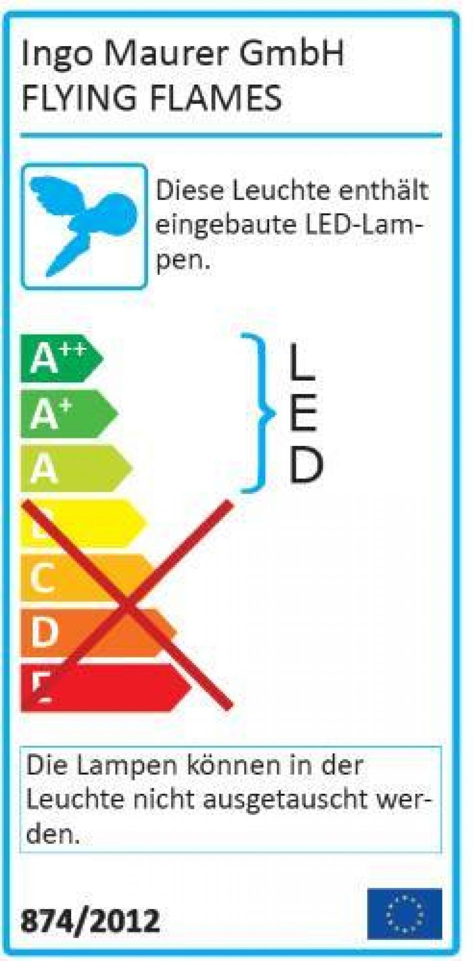 One New Flame lampe de suspendue Ingo Maurer