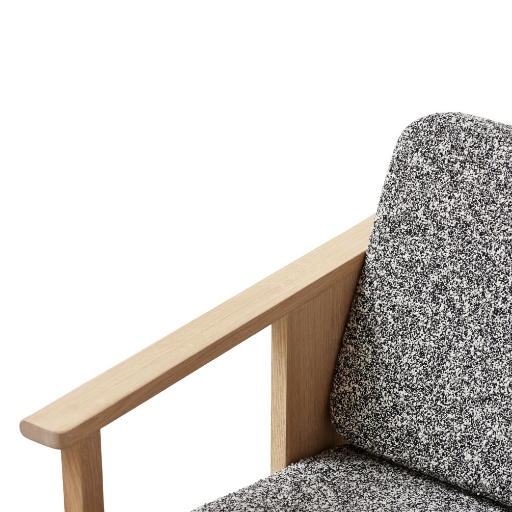Block Lounge fauteuil blanc huilé Form & Refine 