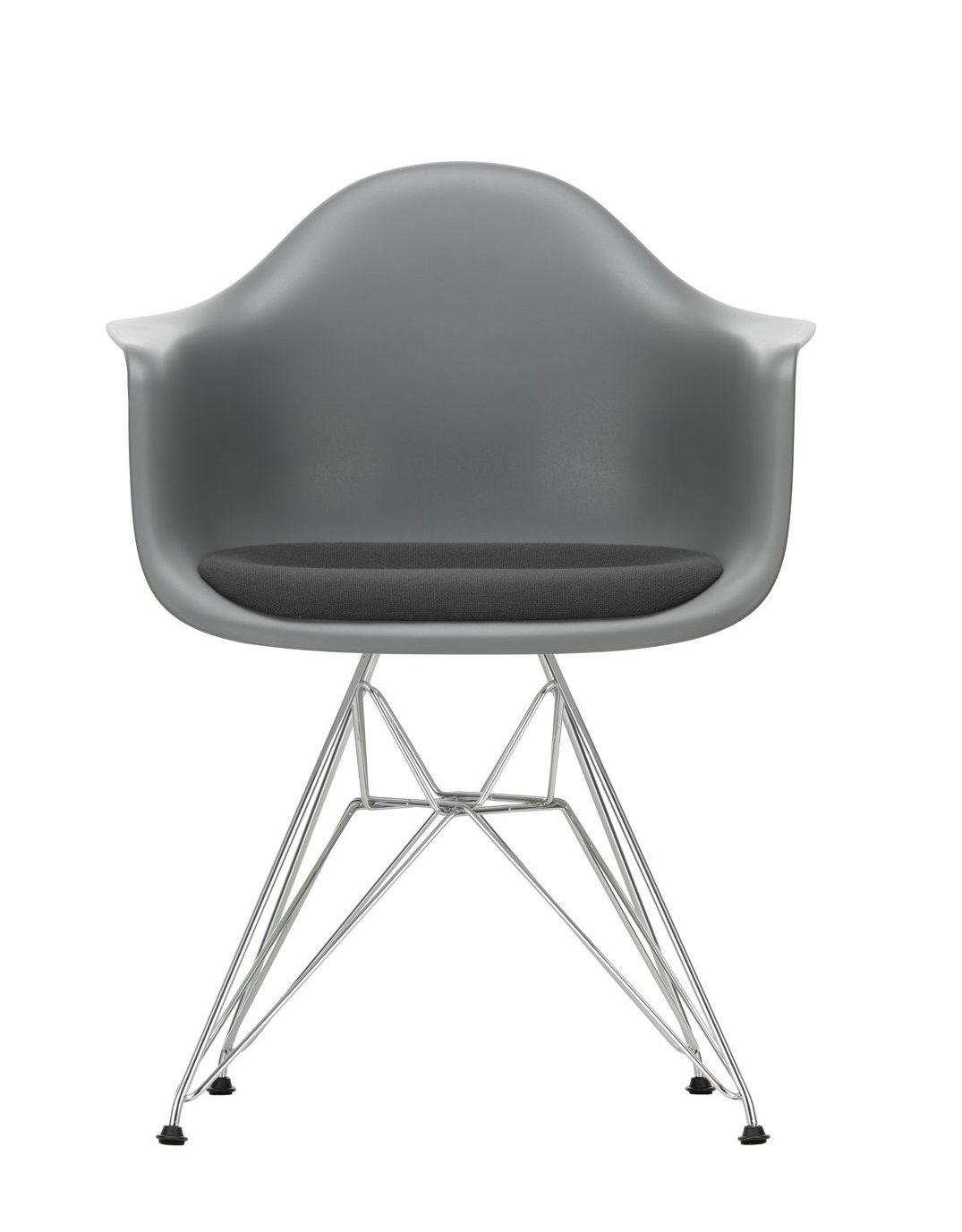Eames Plastic Arm Chair DAR chaise avec coussin d'assise Vitra
