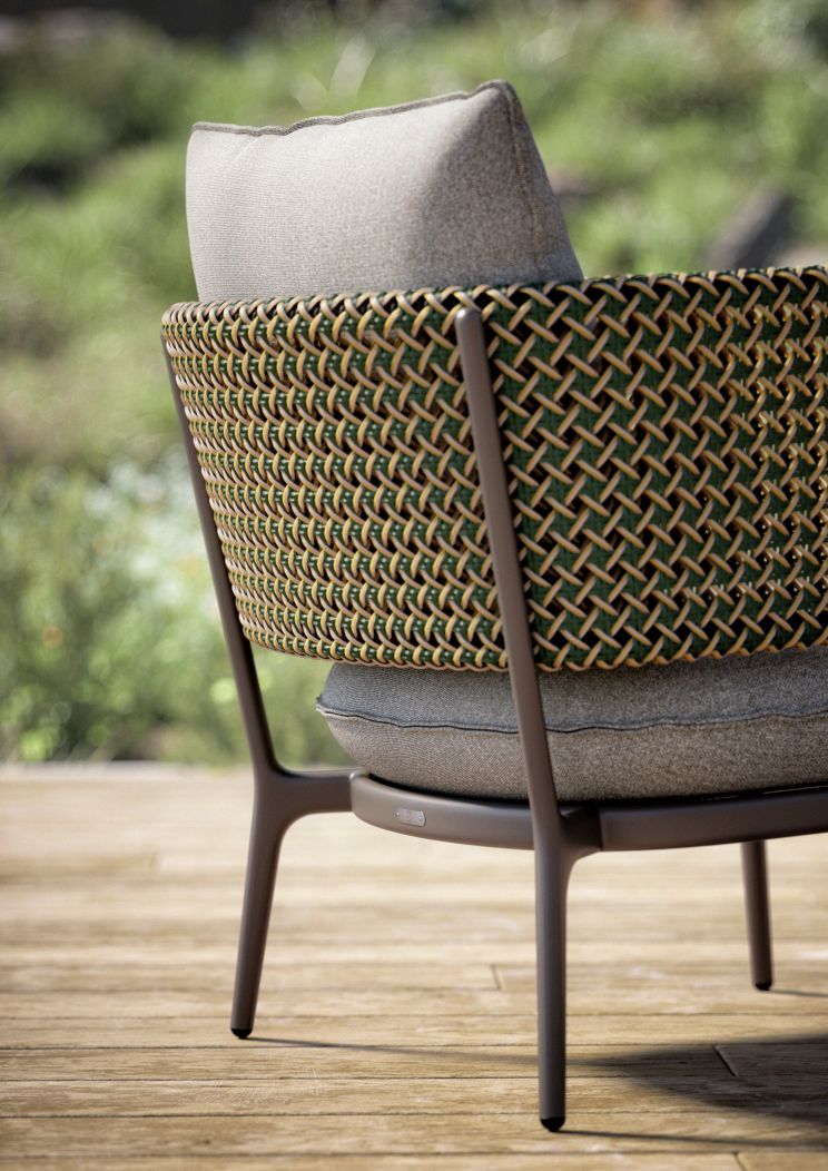 Bellmonde Chaise longue avec coussin Dedon