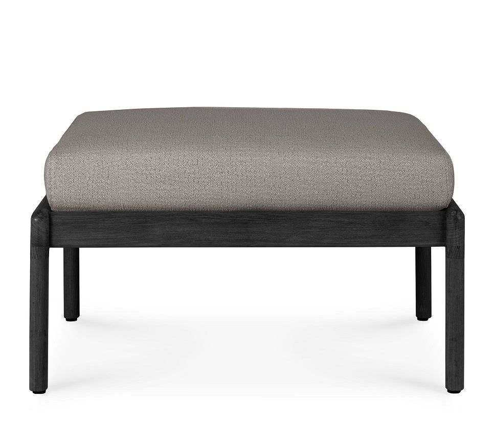 Jack Outdoor Tabouret rembourré Teck Noir Ethnicraft Moka