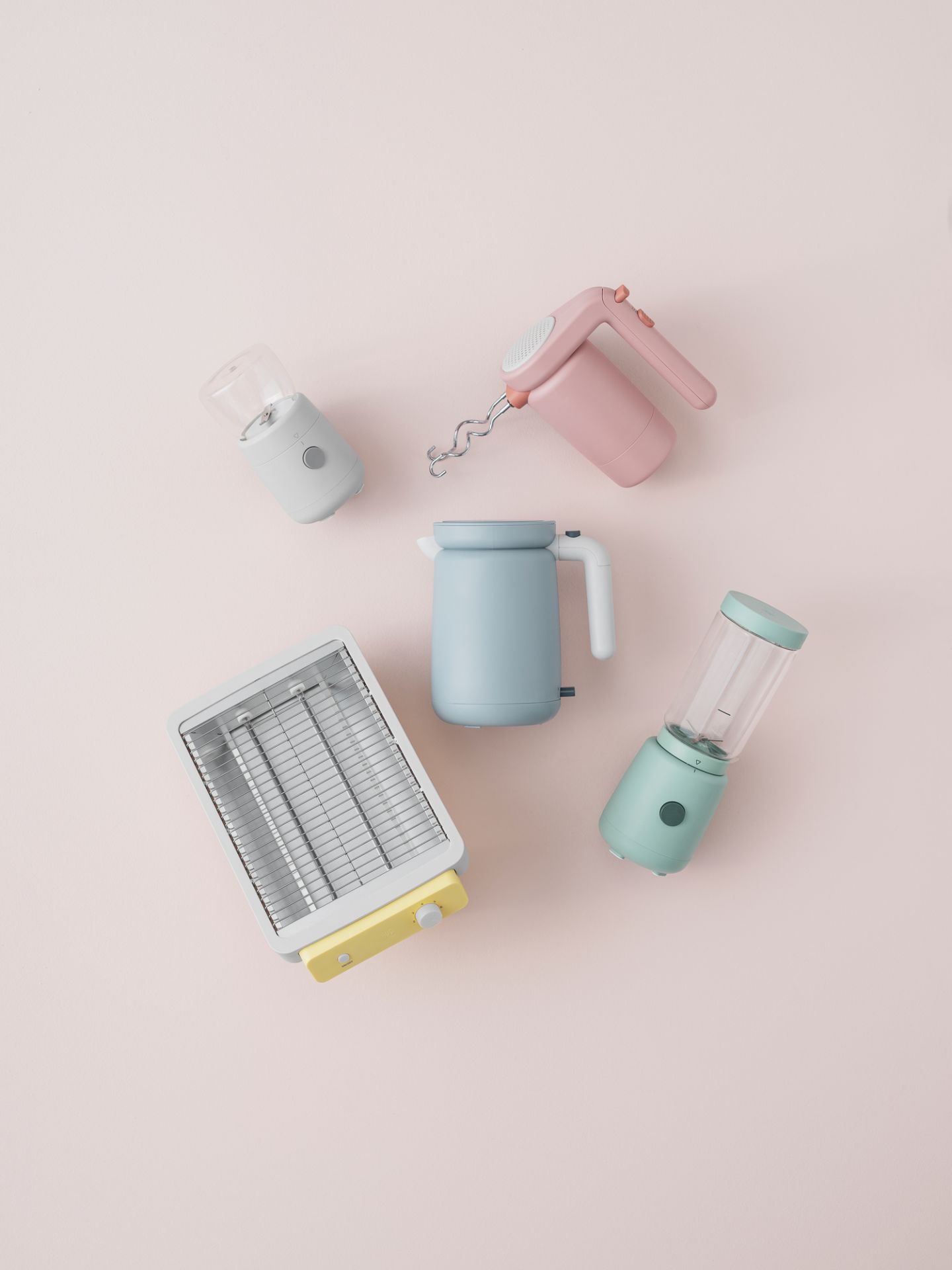 Foodie Hand mixer Mélangeur à main Rose clair RIG TIG by Stelton