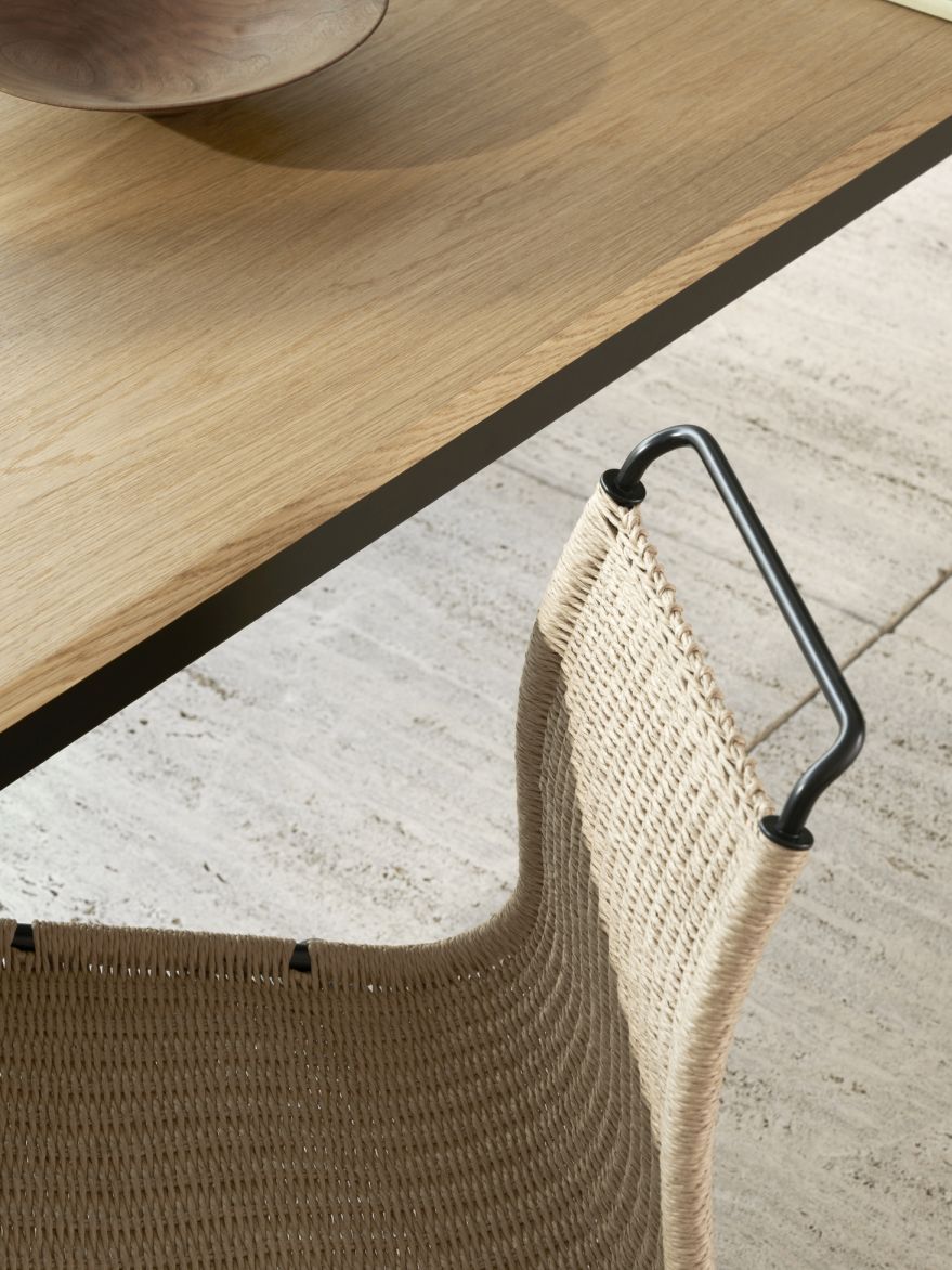 Chaise PK1 cordon naturel Carl Hansen & Søn 