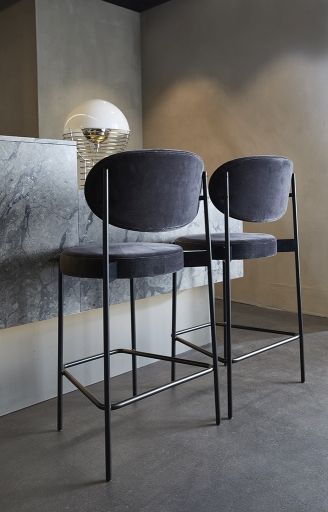 Series 430 Bar Stool Tabouret de bar 75 cm NOIR / REMIX 123 Verpan OFFRE SPECIALE