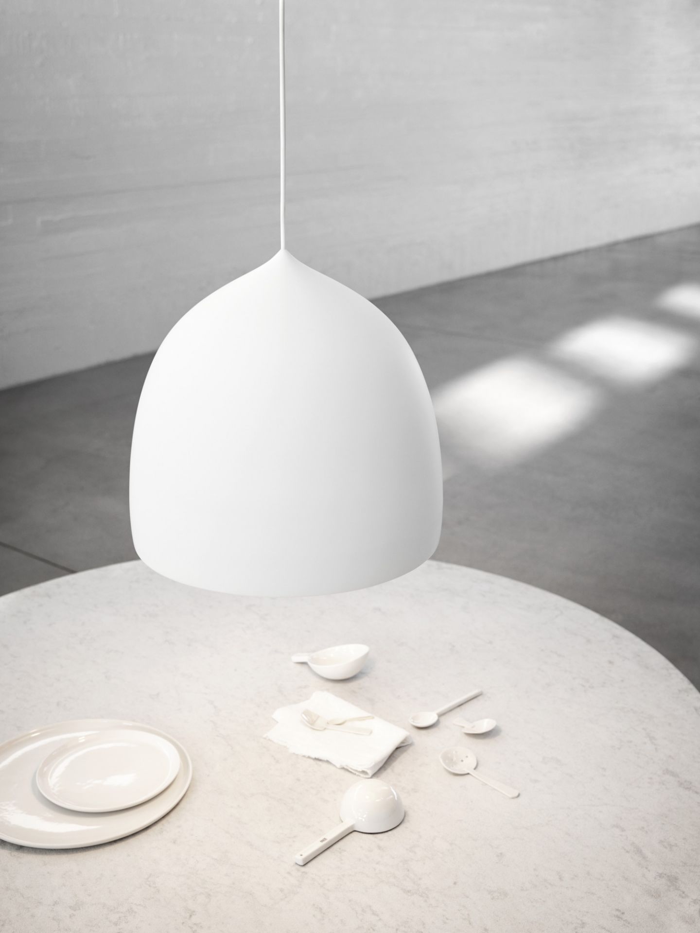 Suspence P2 Lampe à Suspension Fritz Hansen Blanc