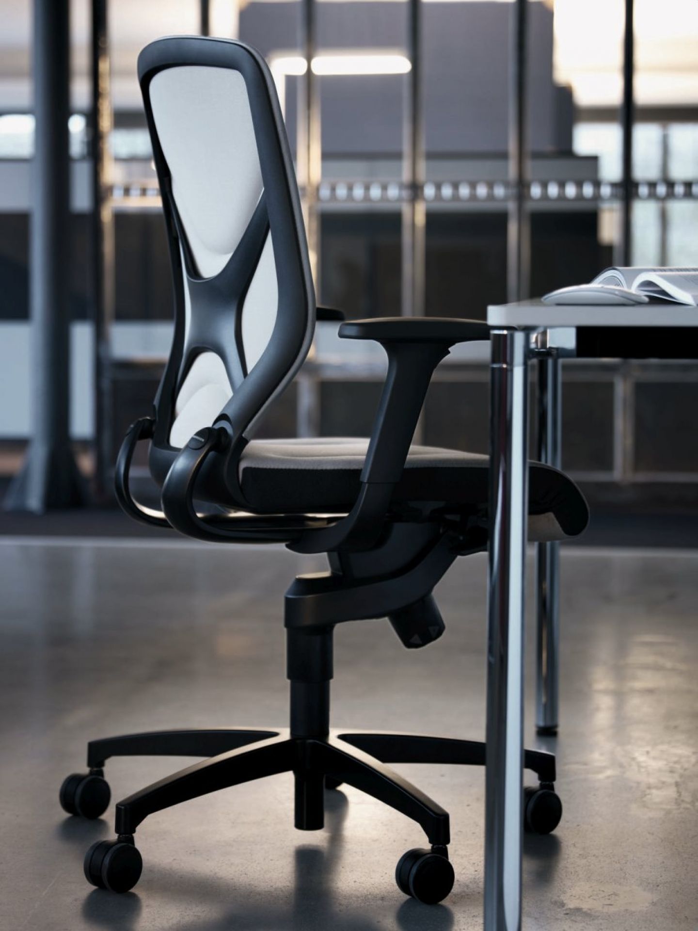 In 184/7 Chaise pivotante de bureau Wilkhahn