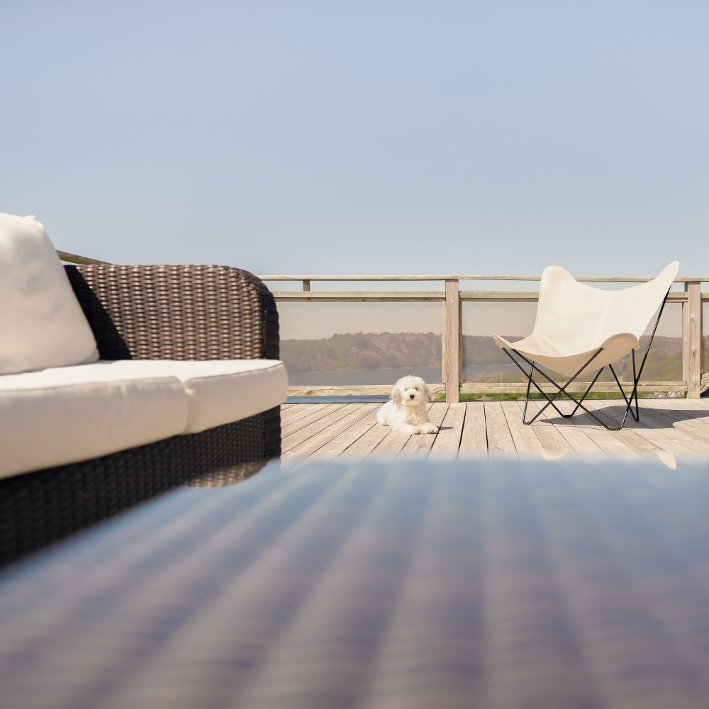 Mariposa Outdoor Butterfly Chair Chaise Cuero