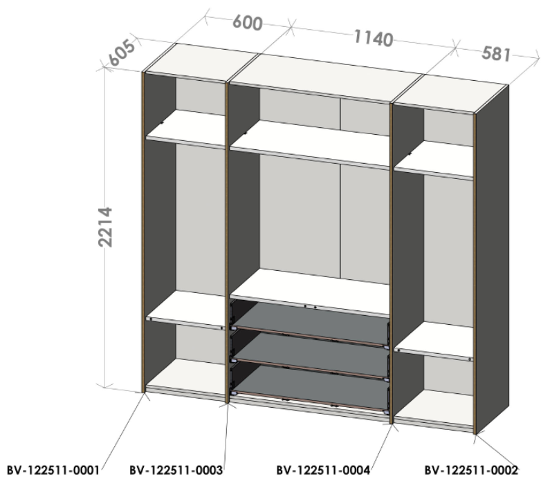MODULAR PLUS Armoire Müller Möbelwerkstätten