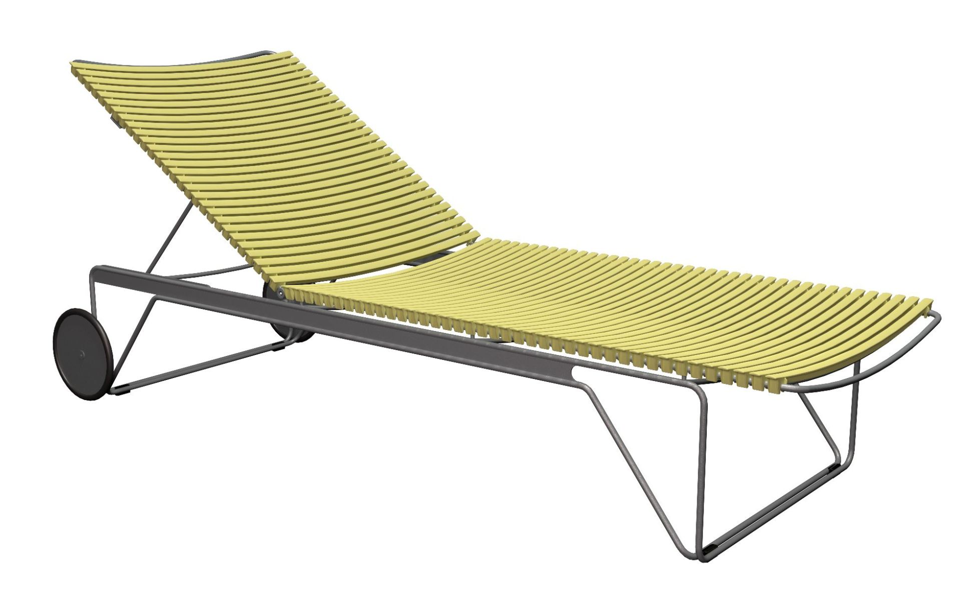 Click Chaise Longue ajustable Bain de soleil extérieur HOUE