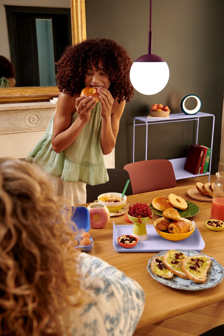 SO'O Table de salle à manger en chêne 220 × 95 cm (ovale) Intérieur Fermob