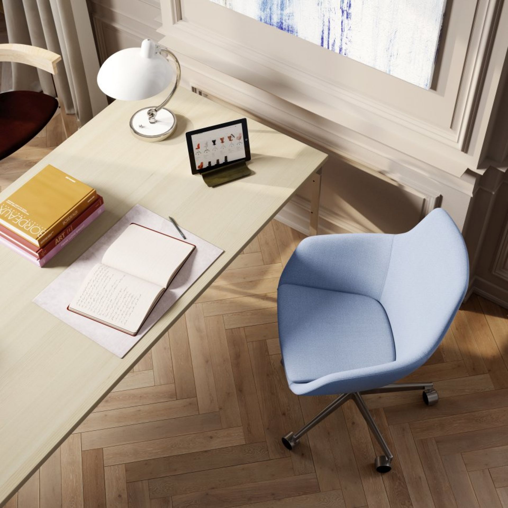 Little Giraffe Fauteuil pivotant 3211 Fixed Cover Fritz Hansen  