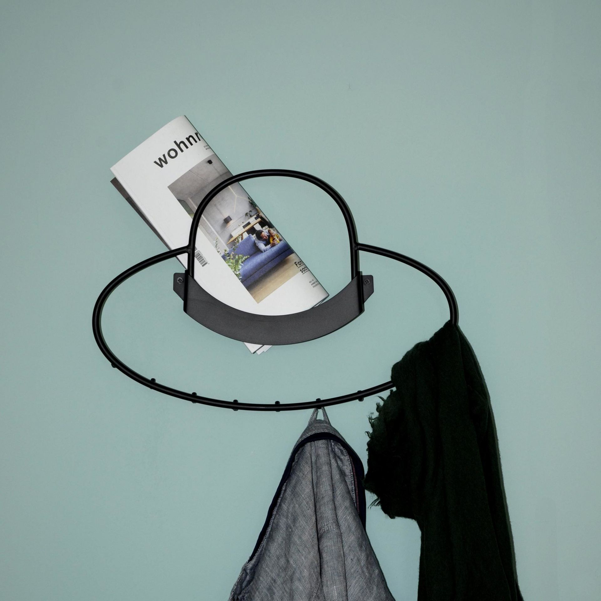 Hat Porte-manteau mural avec 9 crochets Mox