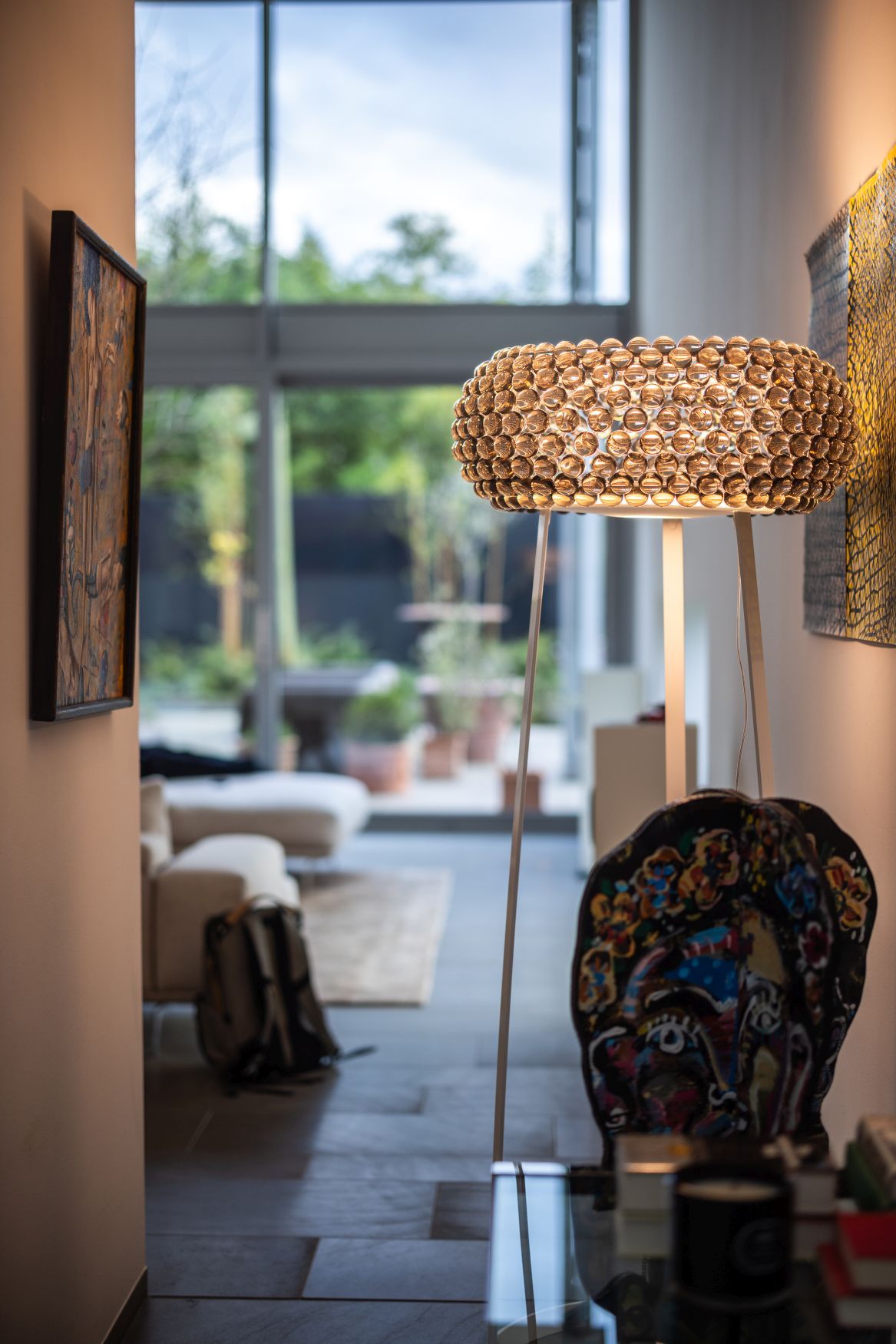 Caboche Plus Lampadaire Media - Transparent Foscarini