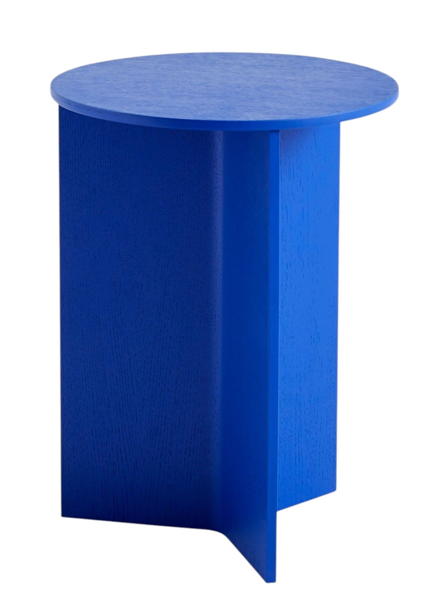 Slit Table Wood Round High Table d'appoint / Table basse Hay 