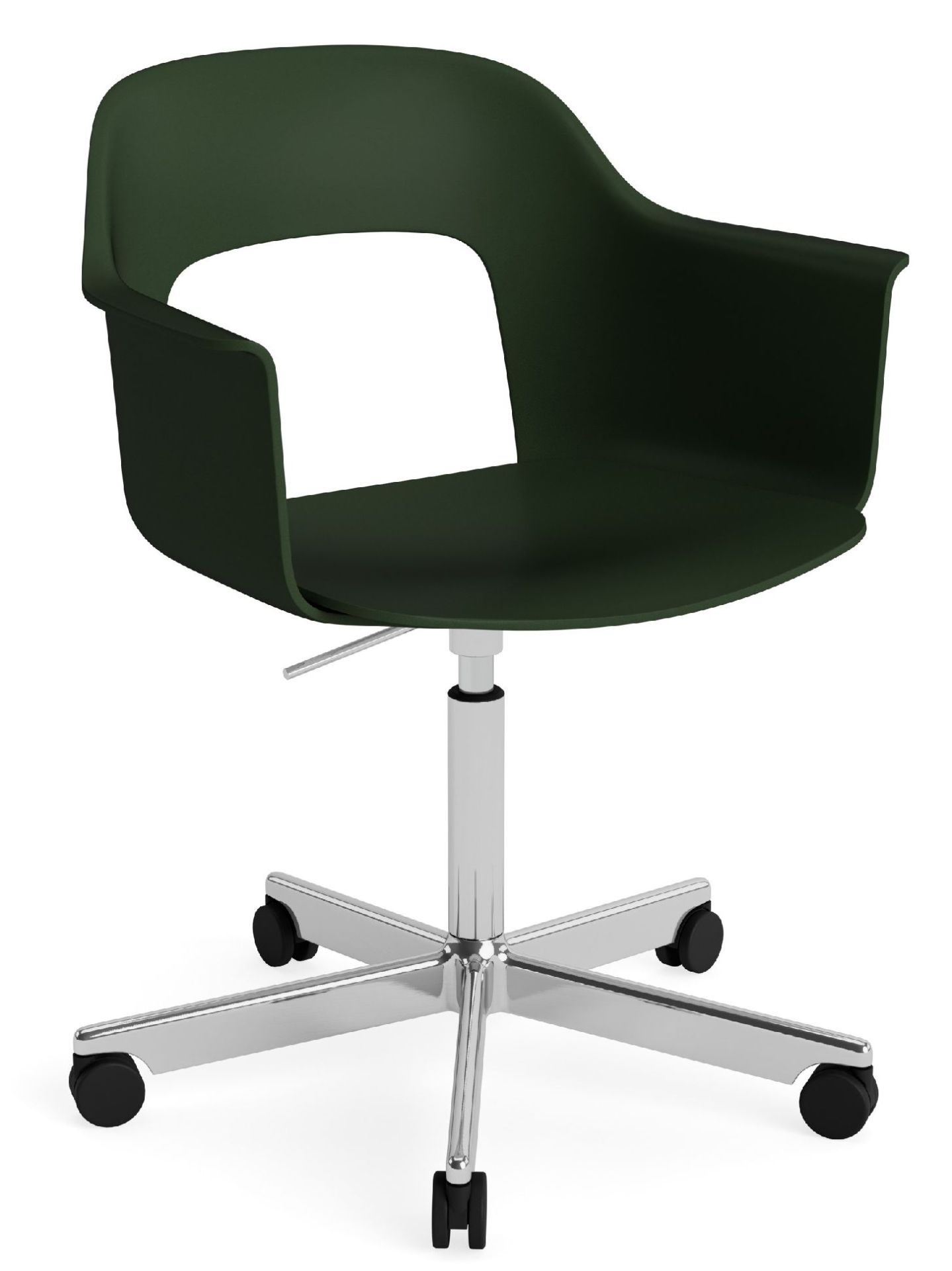 Layout Armchair 241 Fauteuil 5 pieds en étoile Mécanisme de rotation avec vérin à gaz Hay 