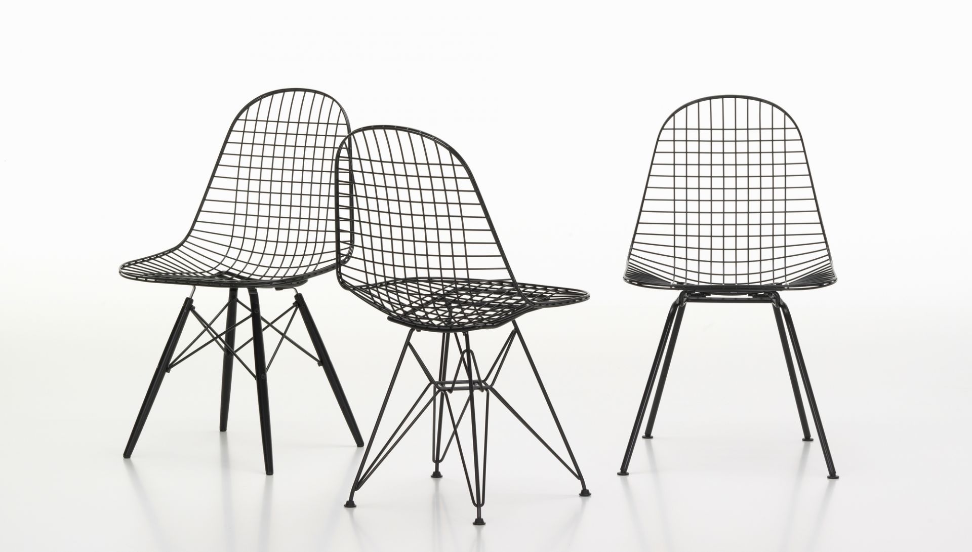 DKW Wire Chair Chaise assise rembourree Vitra