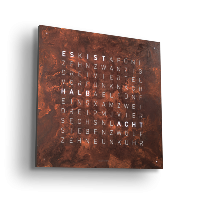 Earth 90 Creator's Edition Horloge murale / Objet temporel Allemande QLOCKTWO