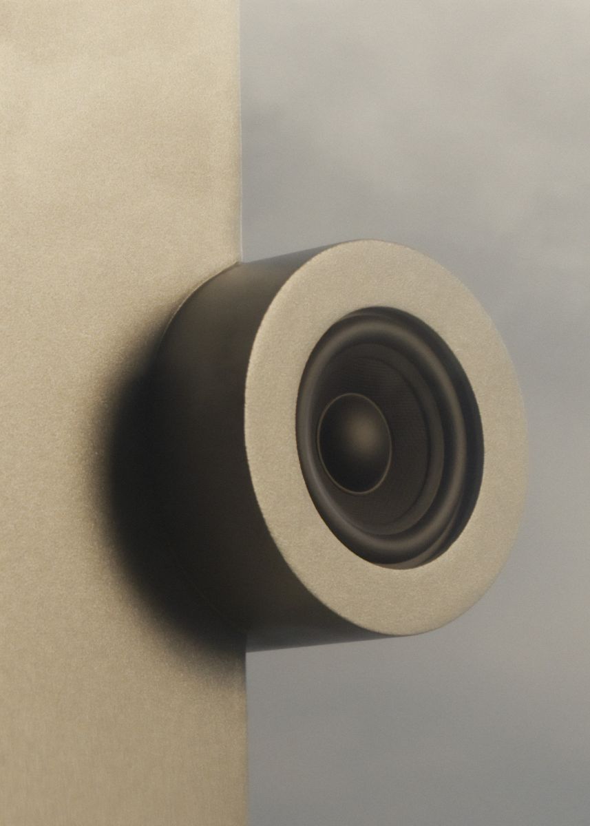 Haut-parleur Brutalist transparent