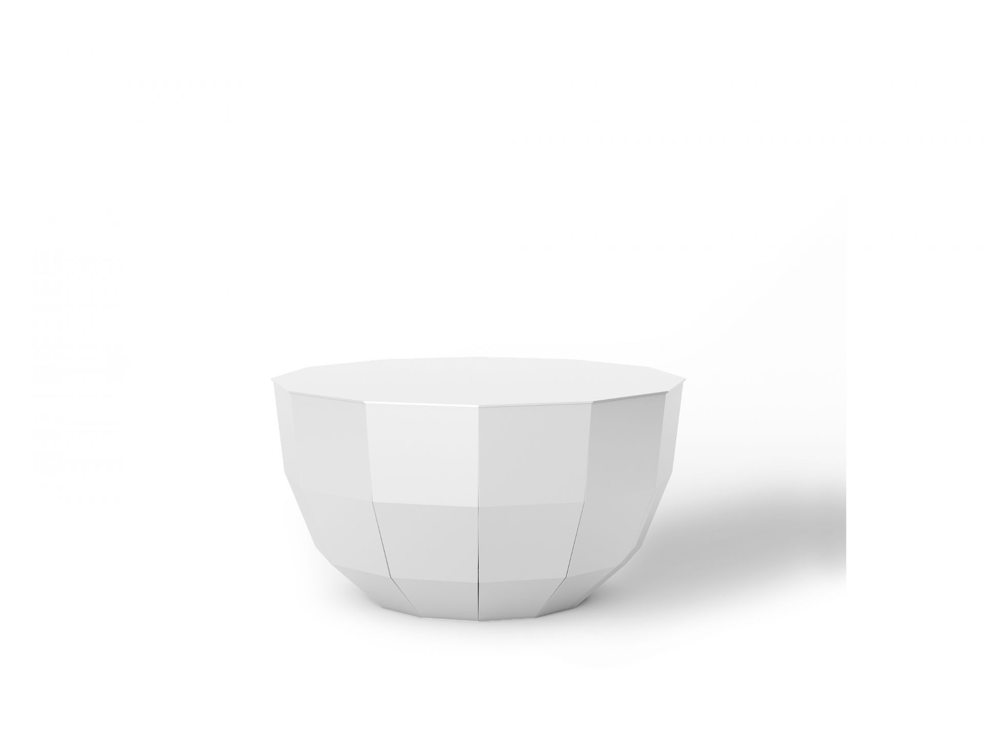 MO 08 table basse blanc Müller Möbelfabrikation - QUICK SHIP