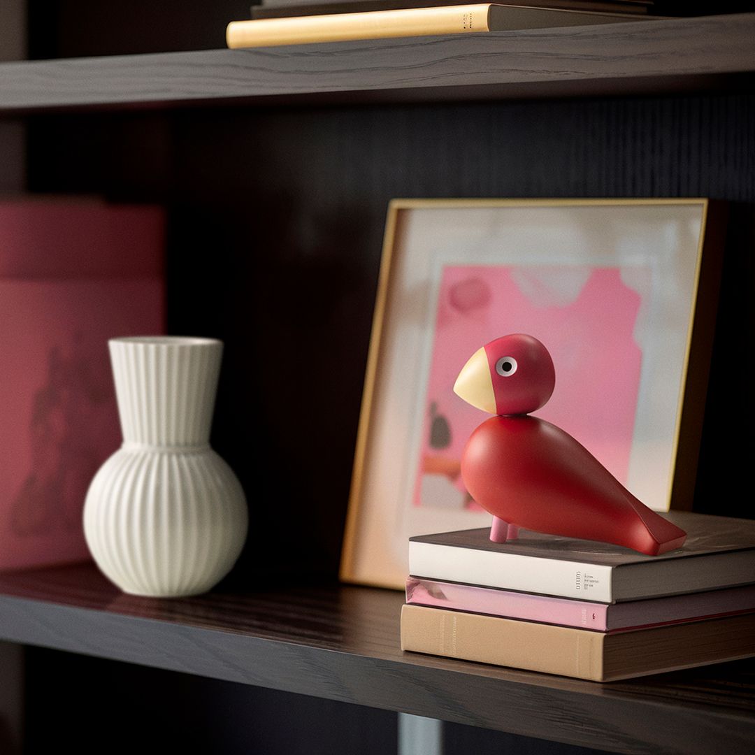 Flora Year Bird 2024 Songbirds Oiseaux chanteurs Figurine en bois Kay Bojesen