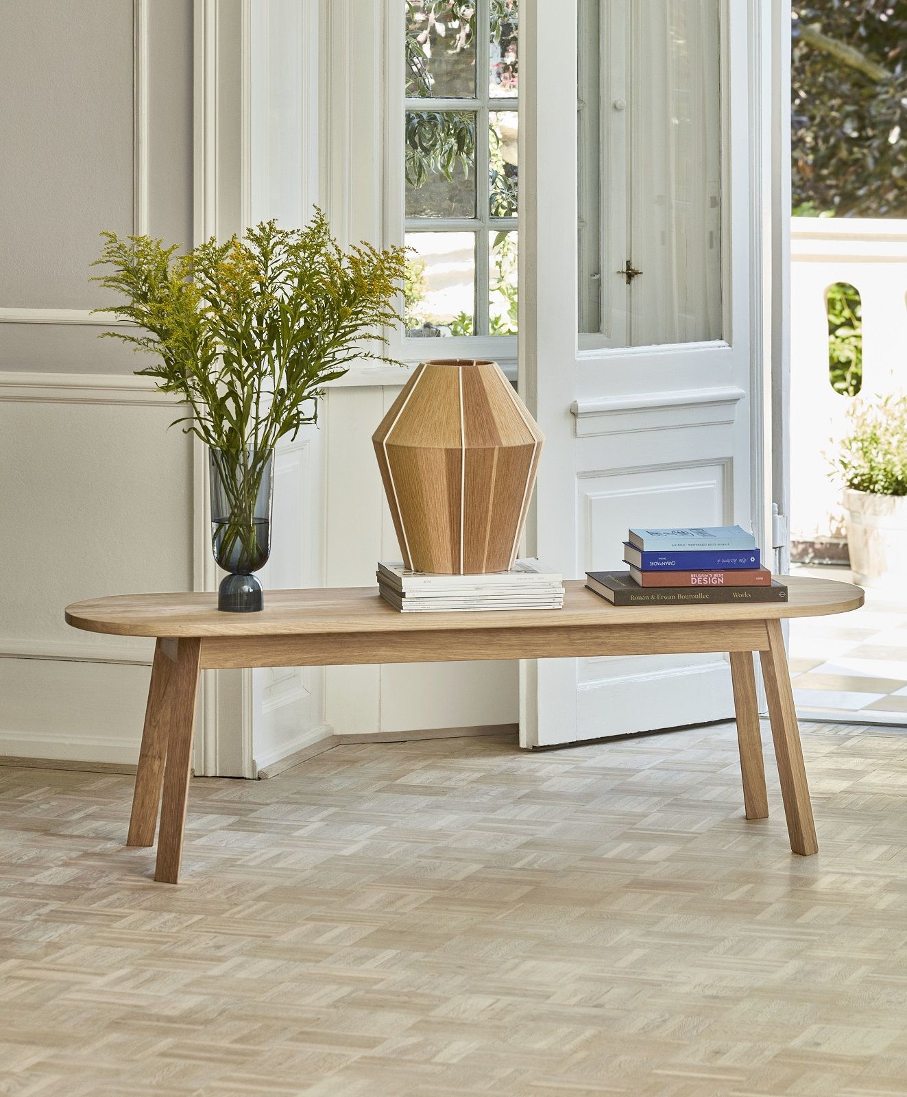 Triangle Leg Bench Banc Hay