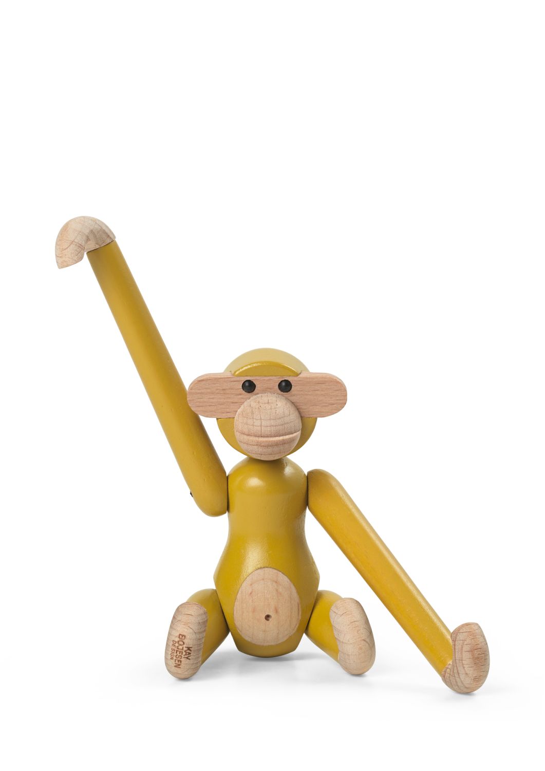 Singe Mini coloré Kay Bojesen Vintage Jaune