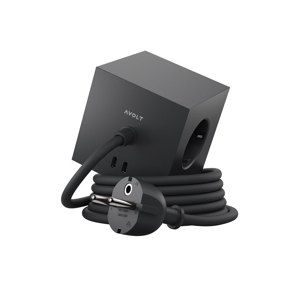 Square 1 - Avolt Cube de prises avec USB C dfp Design 