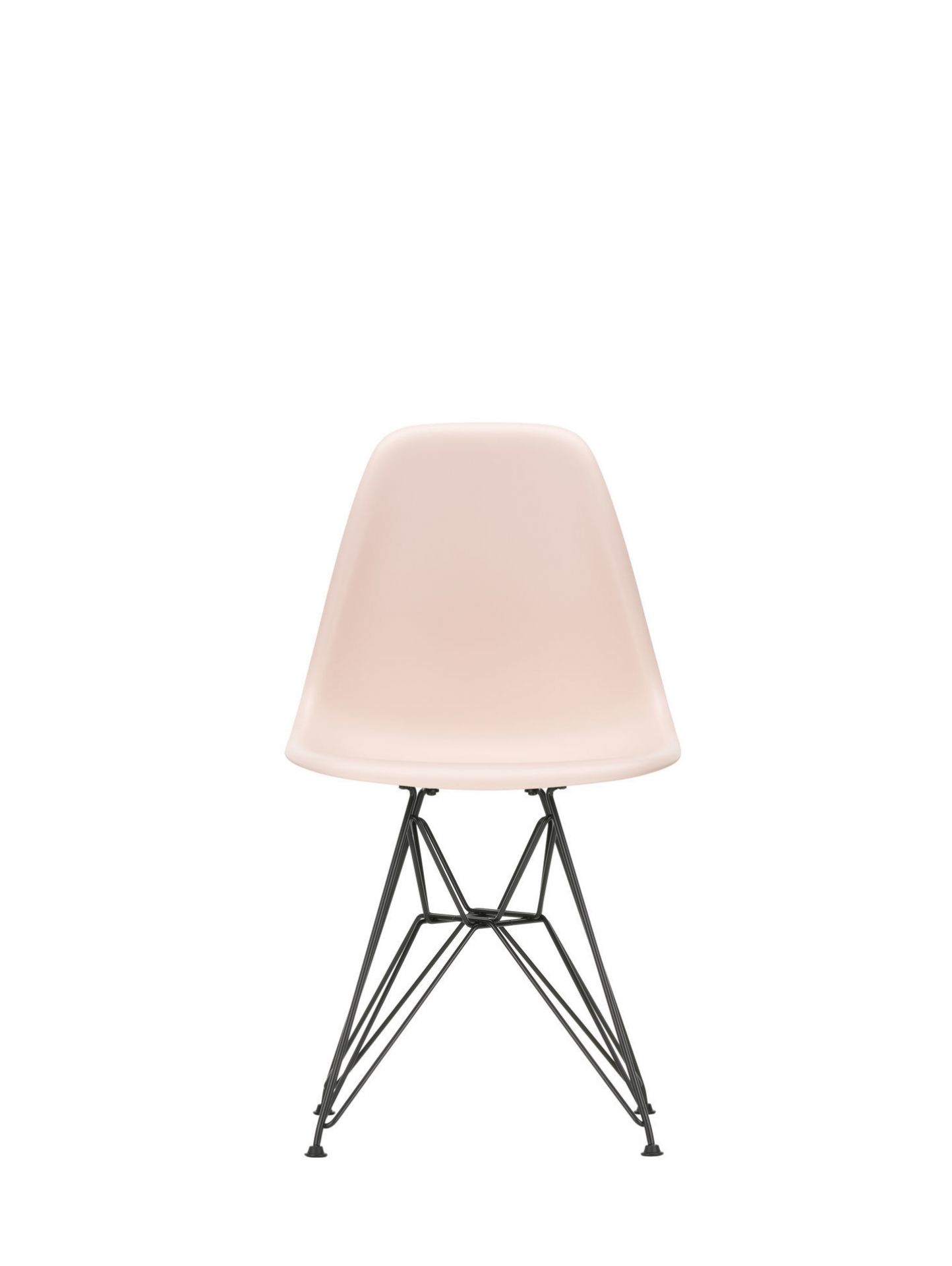 Eames Plastic Side Chair DSR Chaise Vitra Noir-Granite gris