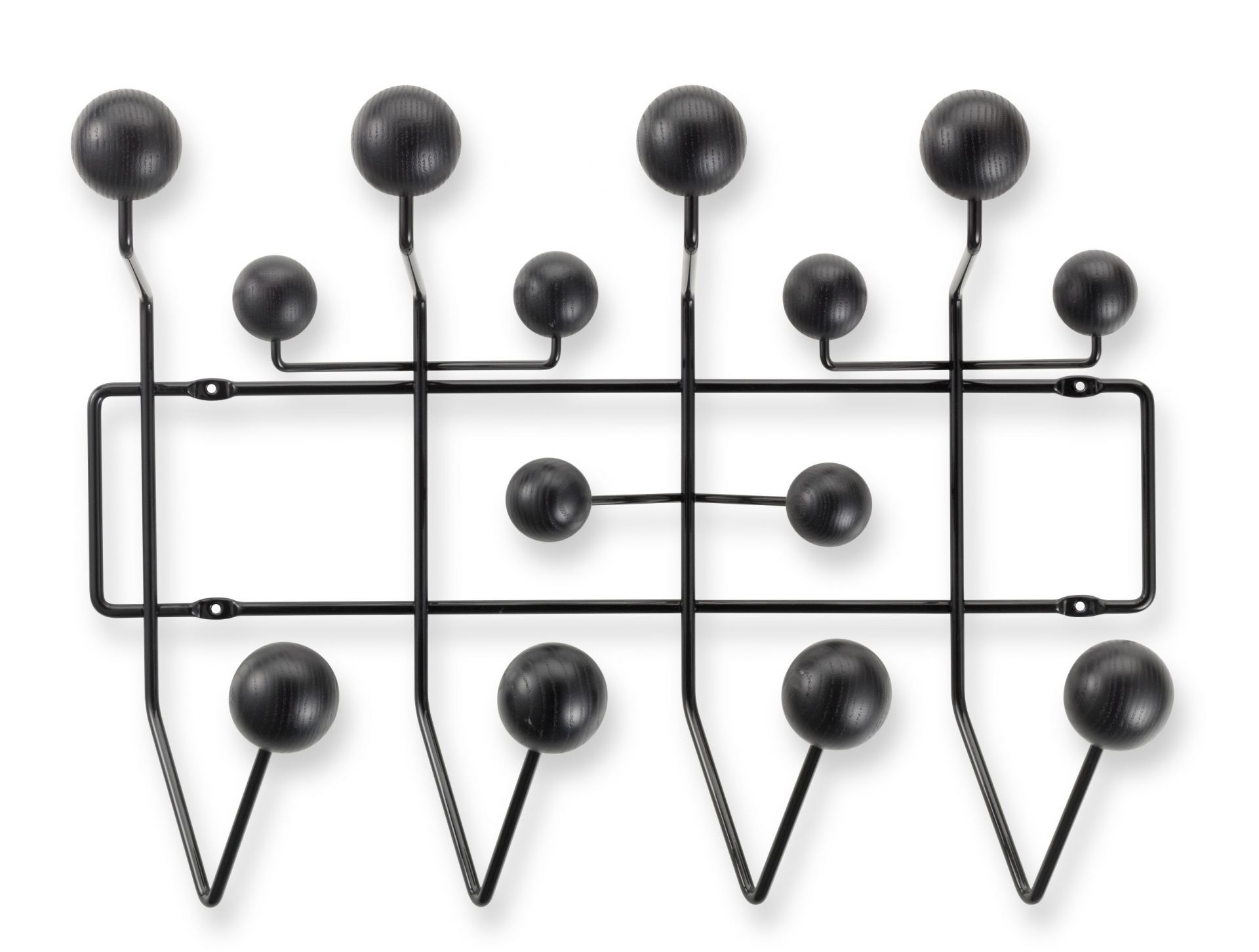 Eames Hang it all garderobe frêne noir Vitra