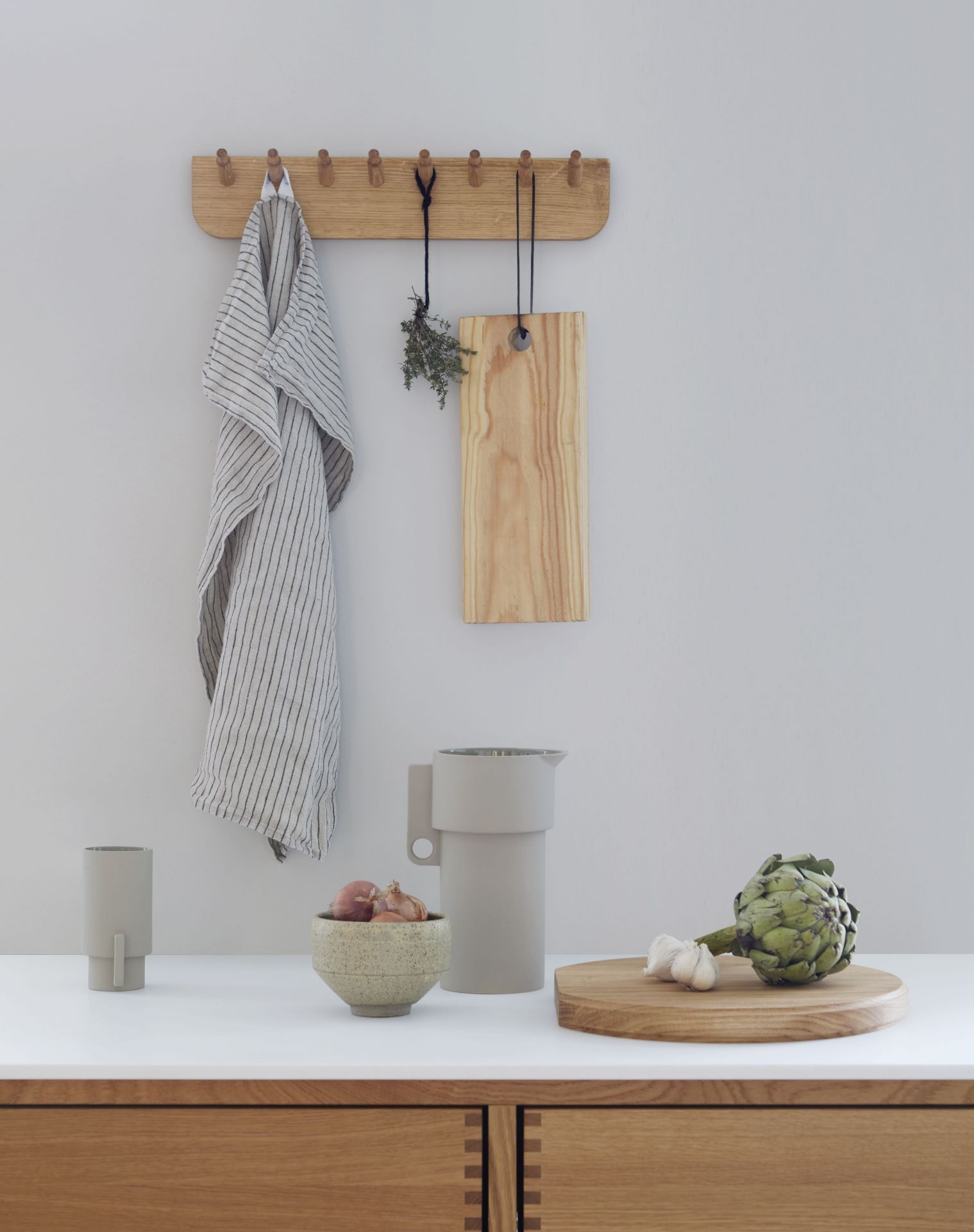 Echo Portemanteau 40 Chêne HUILE Forme & Refine OFFRE SPECIALE